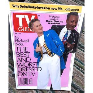 TV Guide October 1991 Sharon Gless Arsenio Hall Detroit ED